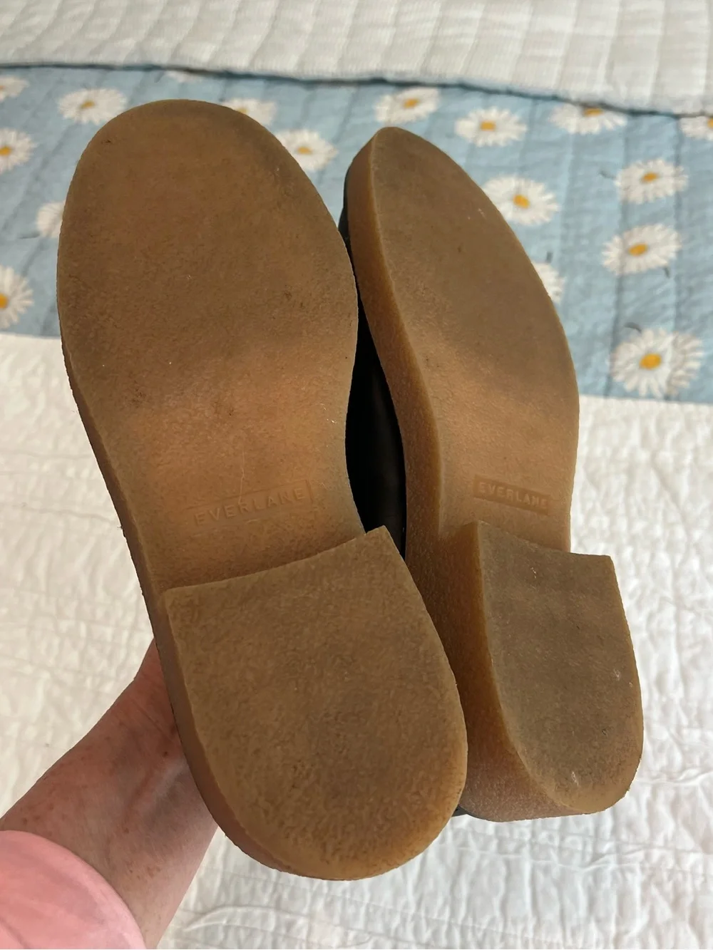 Everlane Black Leather Lug Platform Penny Loafers size 10.5